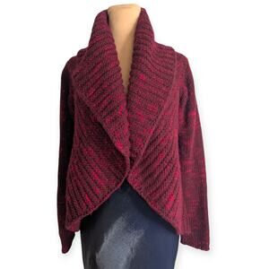 Women's Silvia Novelli Noba Pink & Merlot Sweater Size S